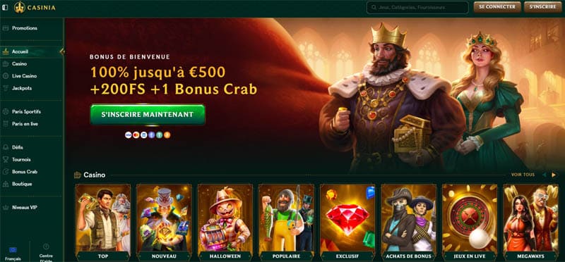 site de casino en ligne Casinia