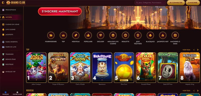 theme du casino grand club