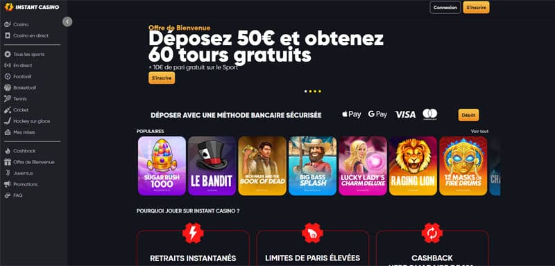 aper?u instant casino
