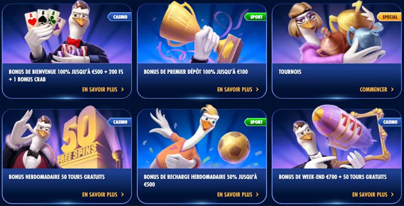 wingaga : bonus et promotions