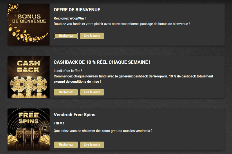 Bonus Woop Win Casino