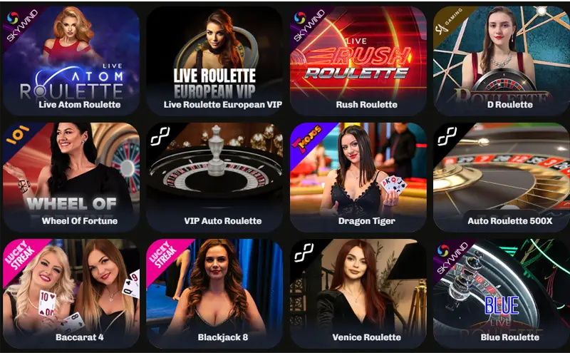 jeux en direct sur velobet (casino live)