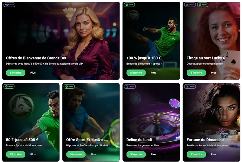 Bonus de Grandz bet